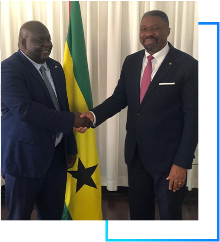 Ambassador Tochil & Prime Miinister Sao Tome And Principe